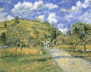 Camille Pissarro Road and hills Sweden oil painting artist